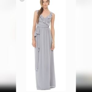 Ceremony by Joanne August lacey long wrap dress